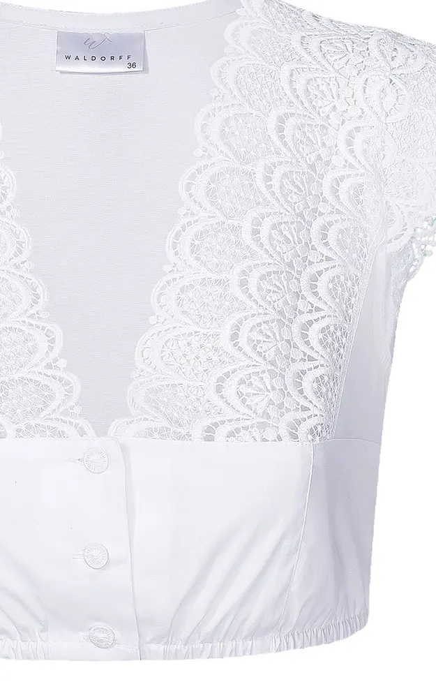 Dirndlbluse 06724, weiß