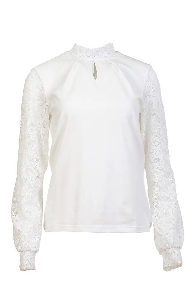 Trachtenbluse 9605 81100, weiß