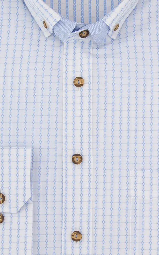 Hemd 2899 3215, hellblau/weiß - Slim fit