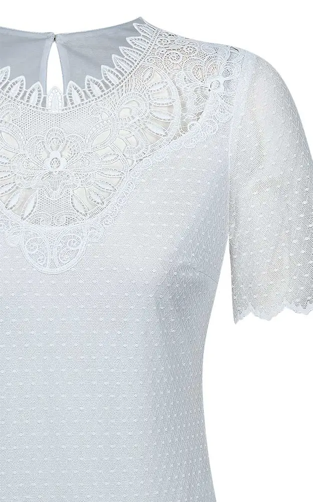 Trachtenbluse Ilka, weiß