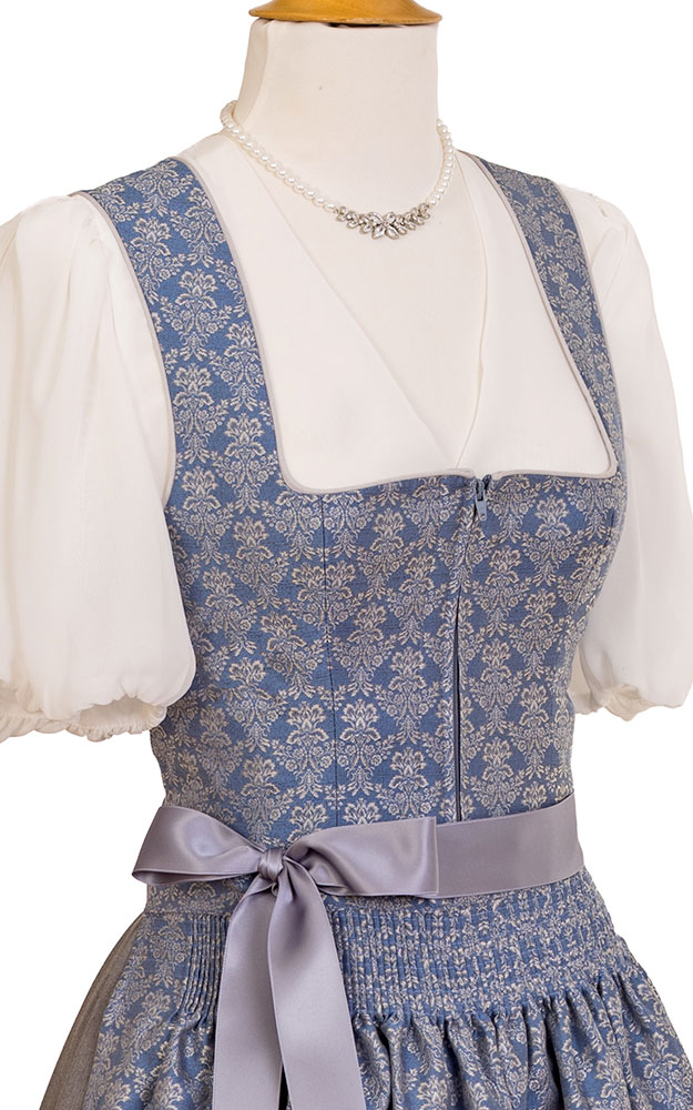 Blusendirndl Neusee /E blau/grau, ohne Schürze