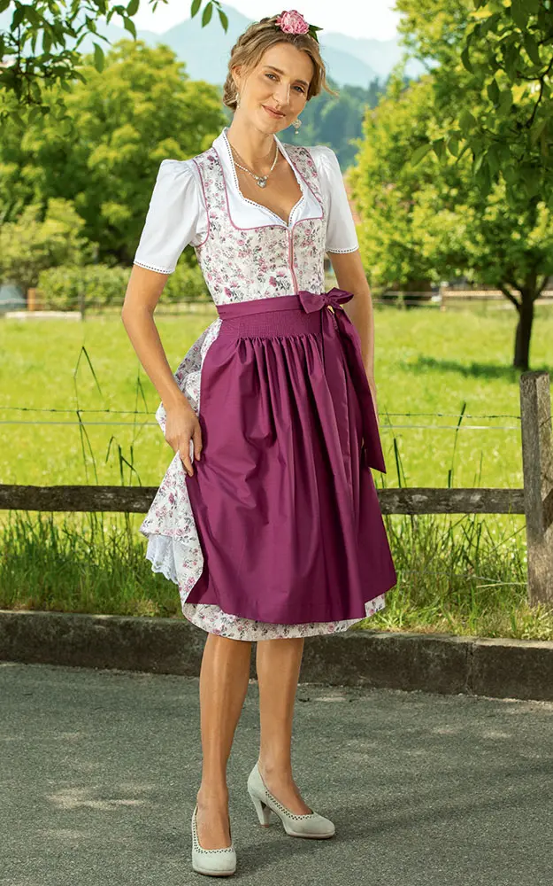 Blusendirndl Liliental, mit Schürze
