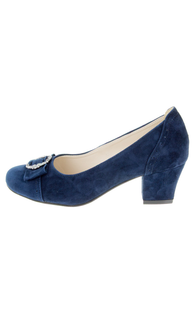 Velours-Schuhe 3000016017, dunkelblau