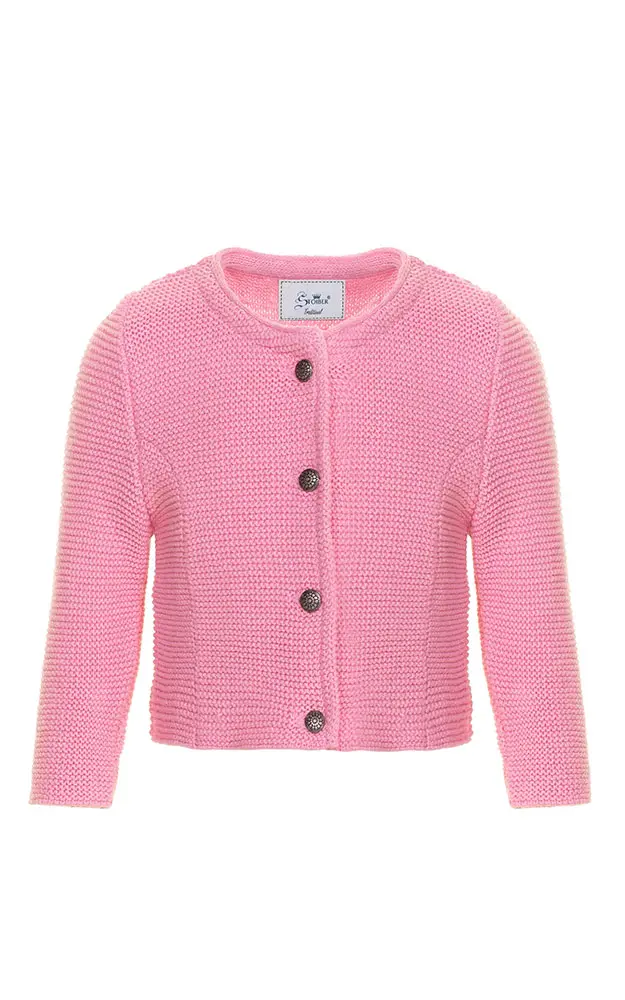 Kinder-Strickjacke, rosa