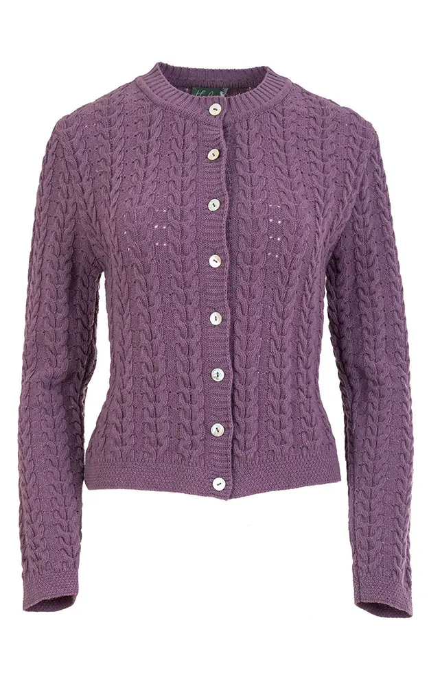 Strickjacke Jana, brombeer