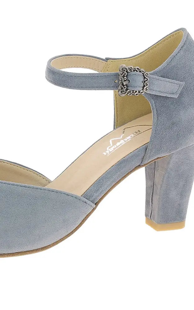 Velours-Schuhe 3001708, hellblau