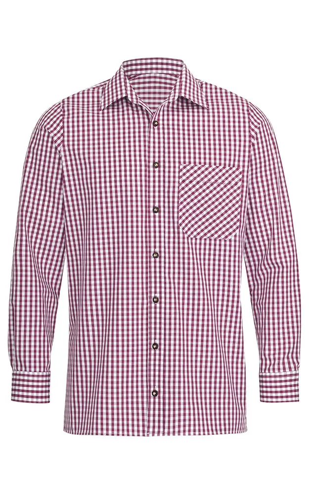 Hemd Cortina #, beere/weiß