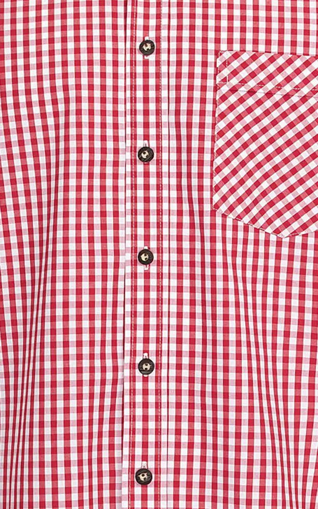 Hemd Cortina #, rot/weiß