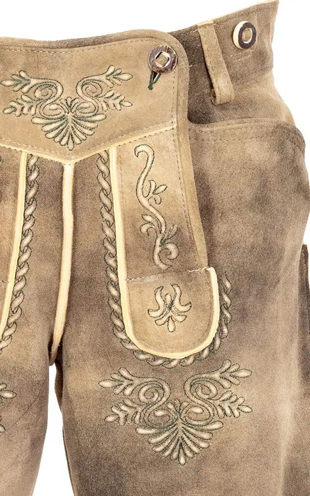 Lederhose Otto ohne Träger, inka