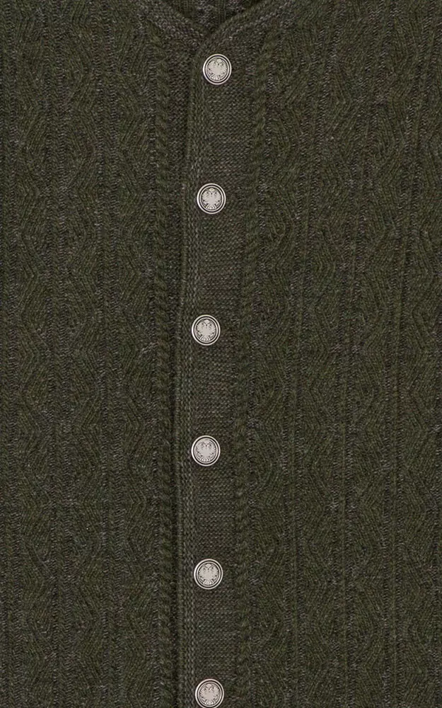 Strickjacke Gent, oliv