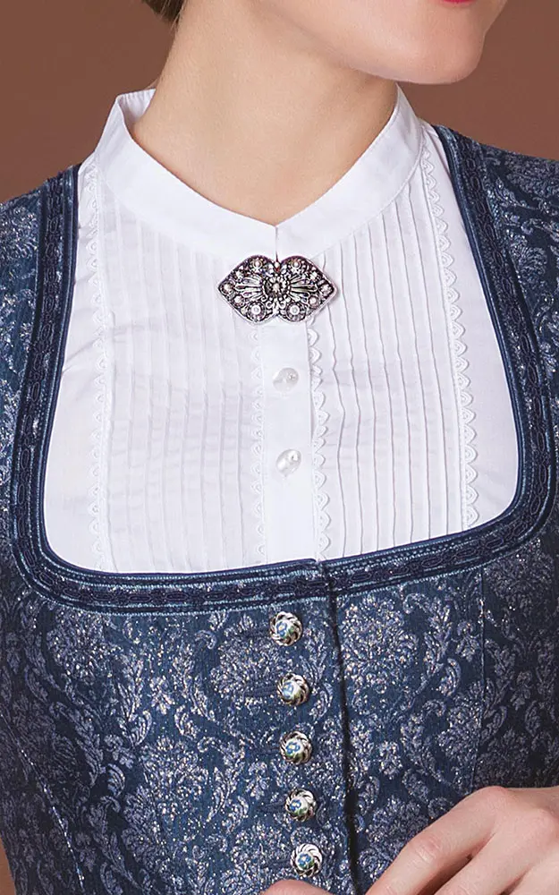 Brosche Lissy, altsilber