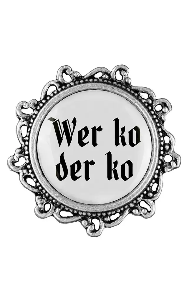 Ansteck-Pin Klassik VZ - Wer ko der ko