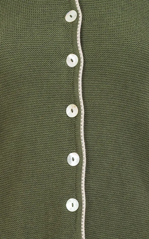 Strickjacke Ursula, tanne