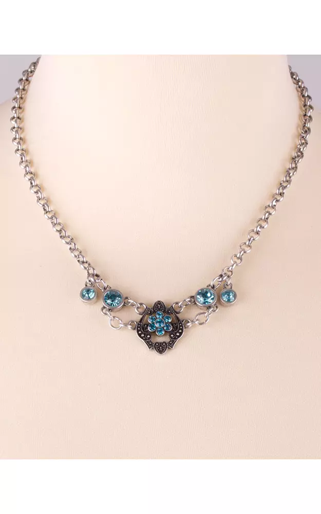 Kette SL192, Kristall türkis