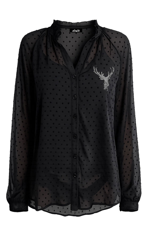 Trachtenbluse 72383, schwarz