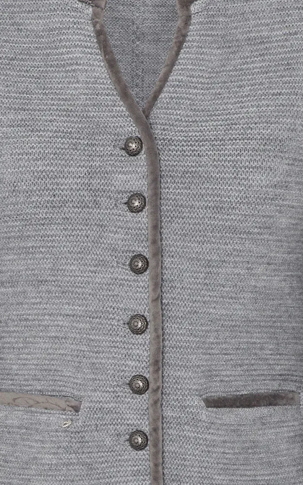 Strickjacke Malta, hellgrau