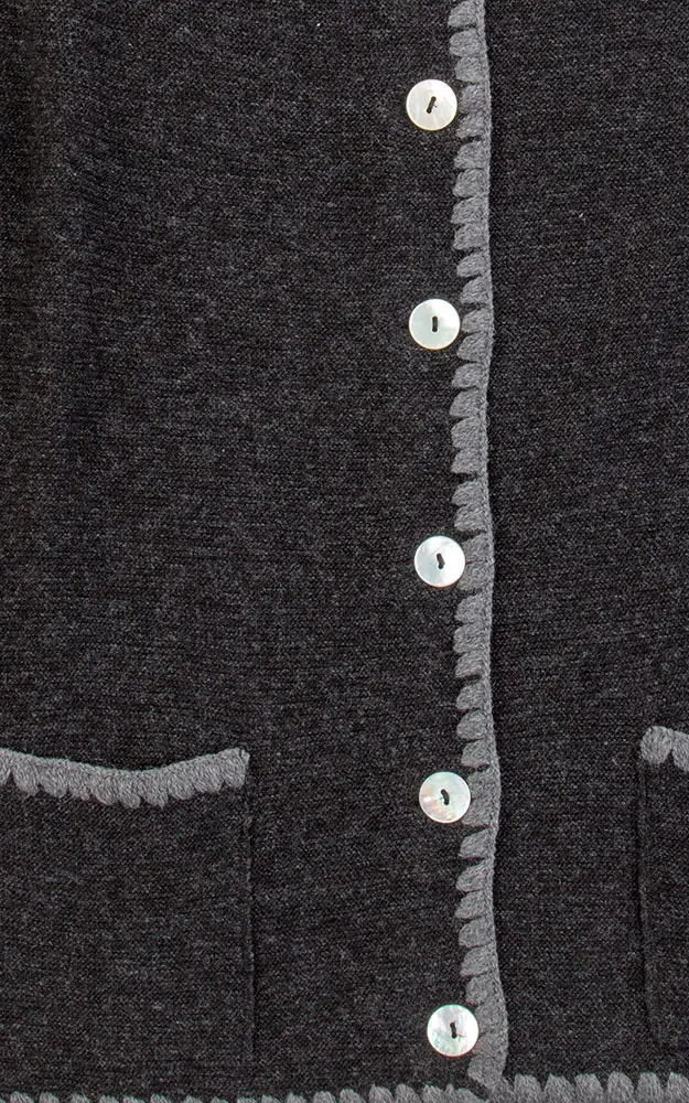 Strickjacke 22004, anthrazit