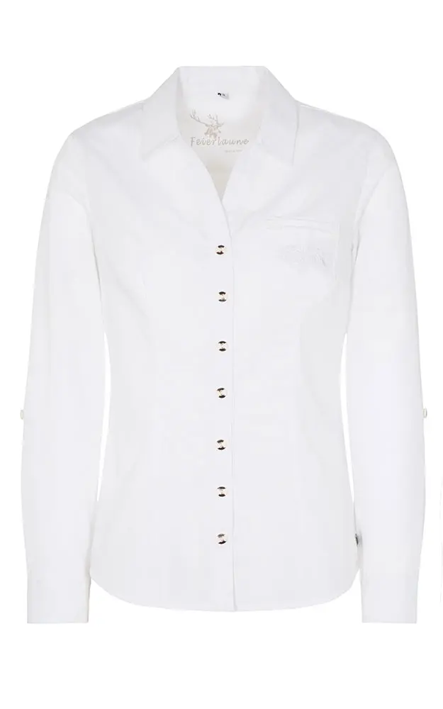 Trachtenbluse Kongo, weiß