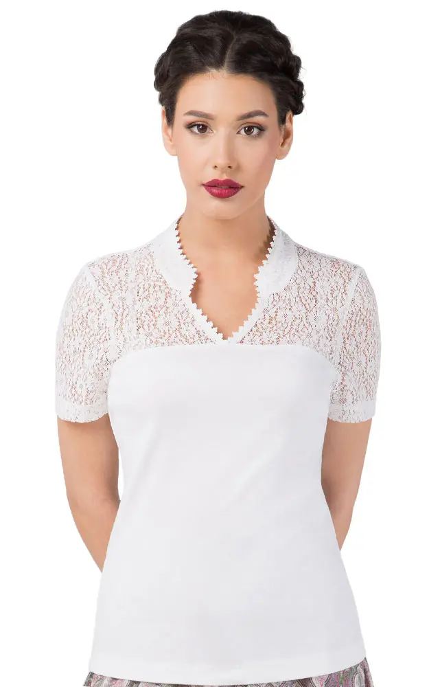 Blusenshirt Babette, weiß