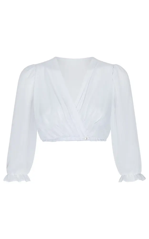 Dirndlbluse Winta, weiß