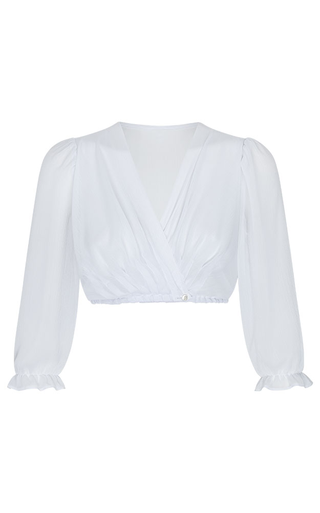 Dirndlbluse Winta, weiß