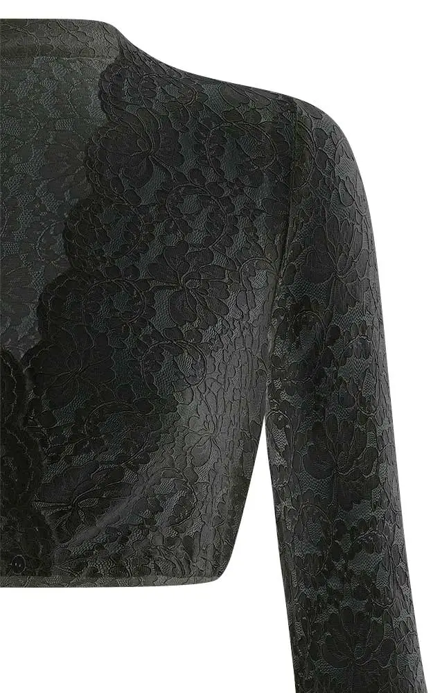 Dirndlbluse Sarah, schwarz