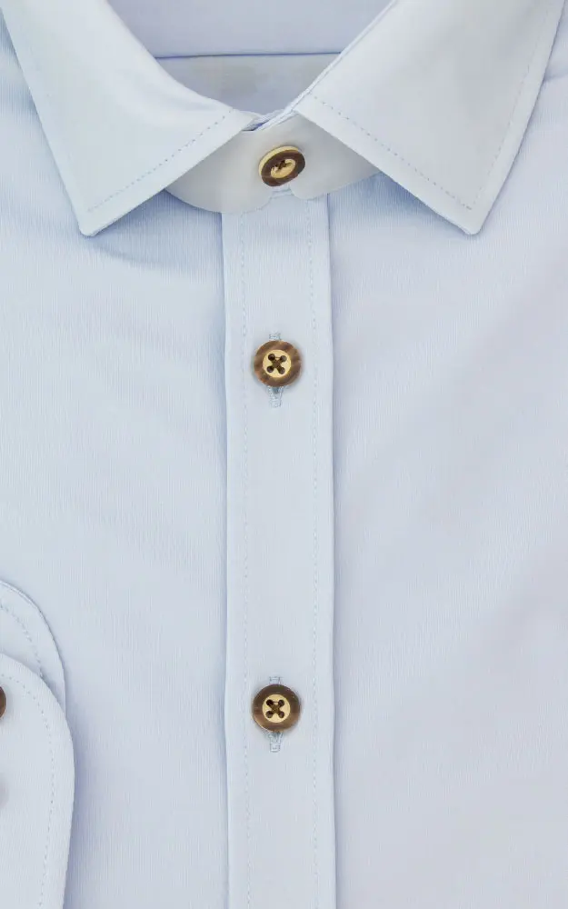 Hemd 5018, blau - Slim fit super stretch