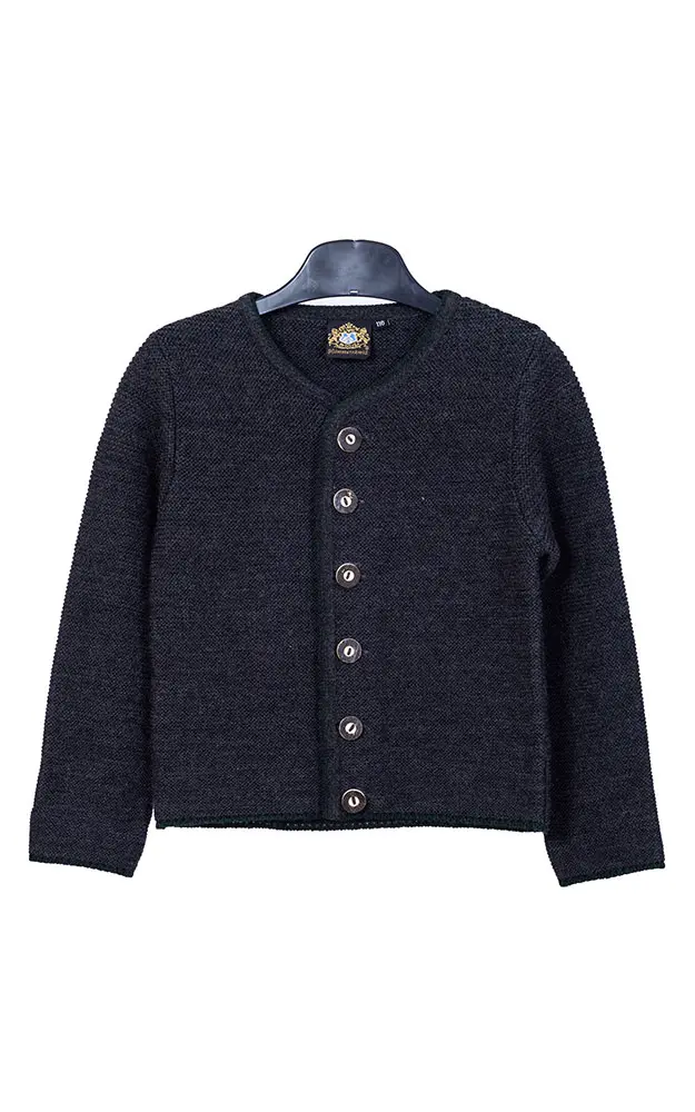 Kinder-Strickjacke Ried, anthtrazit