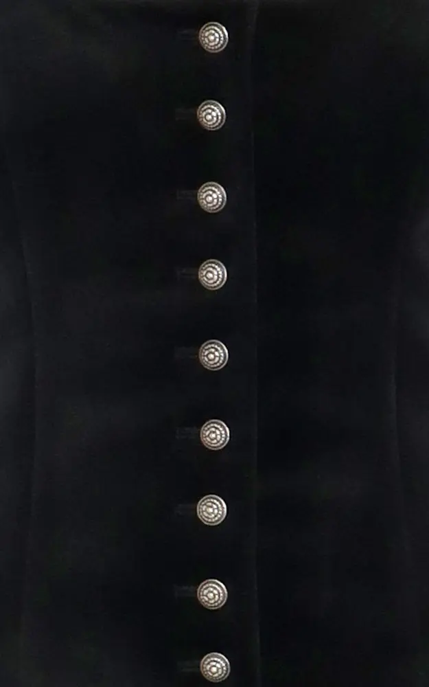 Mieder Samt 64250, schwarz