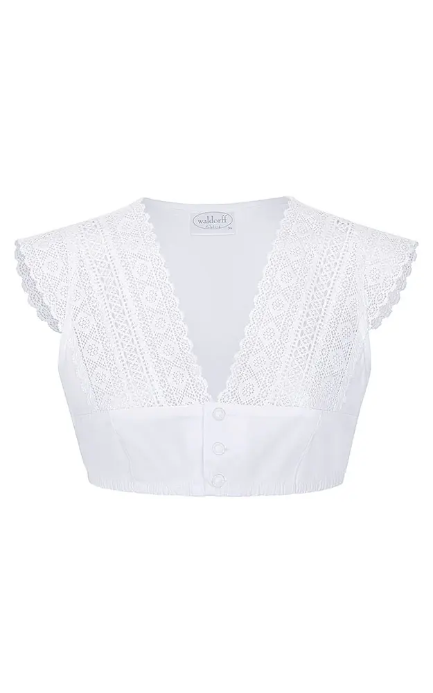 Dirndlbluse 6416, weiß