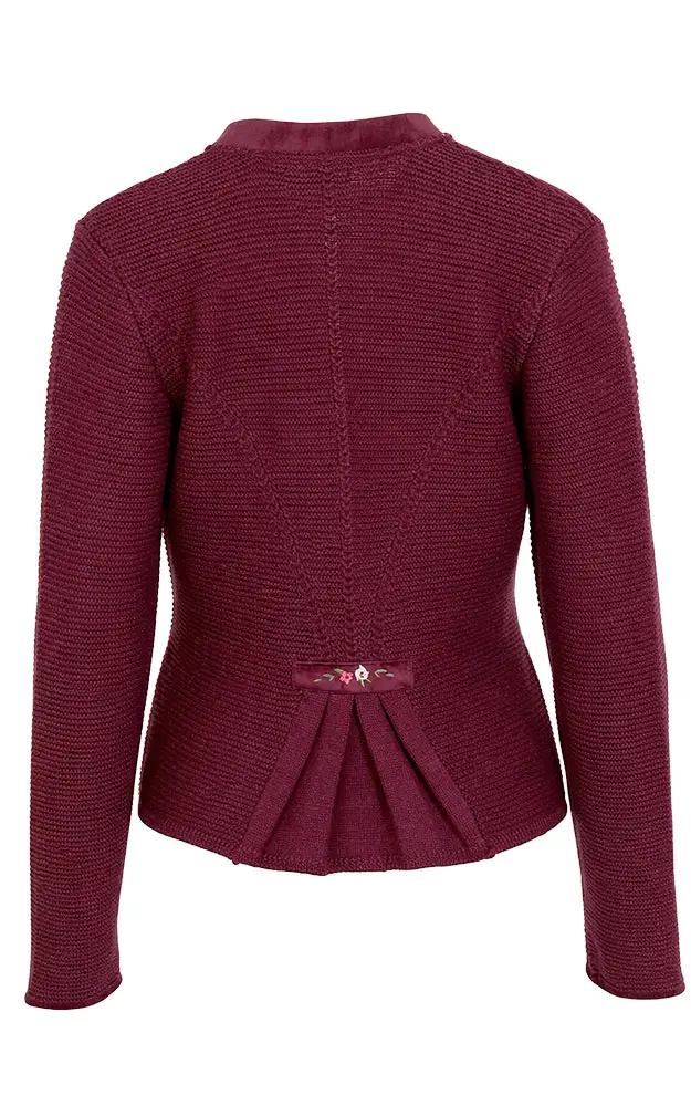 Strickjacke Malta, burgund