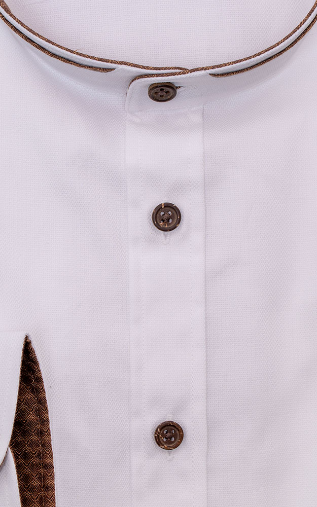 Hemd Kirchsee weiß/rot - Tailored fit