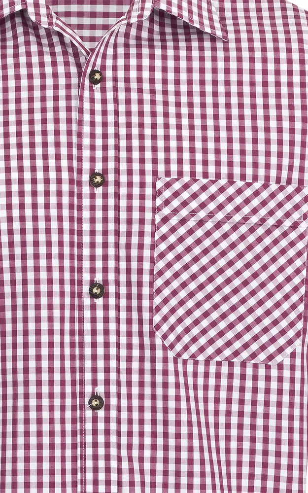 Hemd Cortina #, beere/weiß