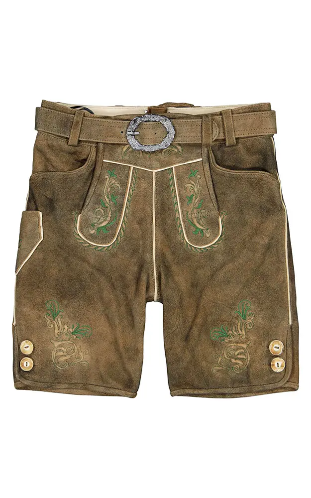 Kinder-Lederhose Hirzberg, mit Gürtel