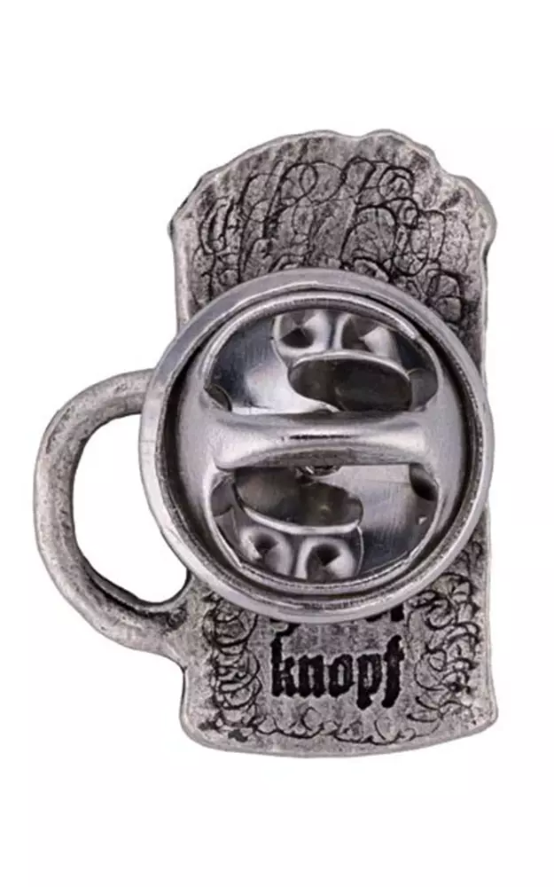 Ansteck-Pin - Bierkrug altsilber