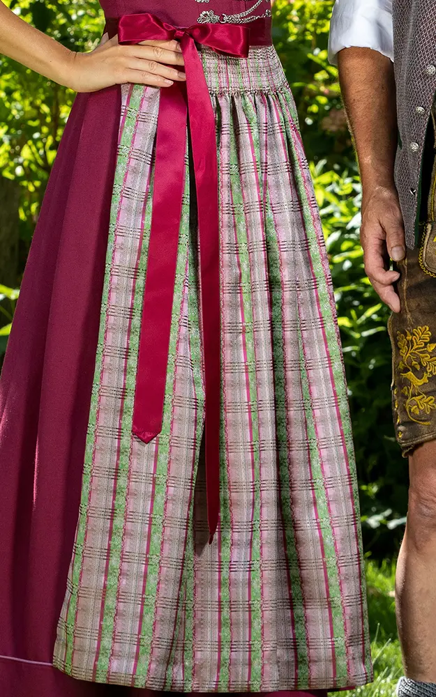 Schürze Ammersee Extra, beere/grün