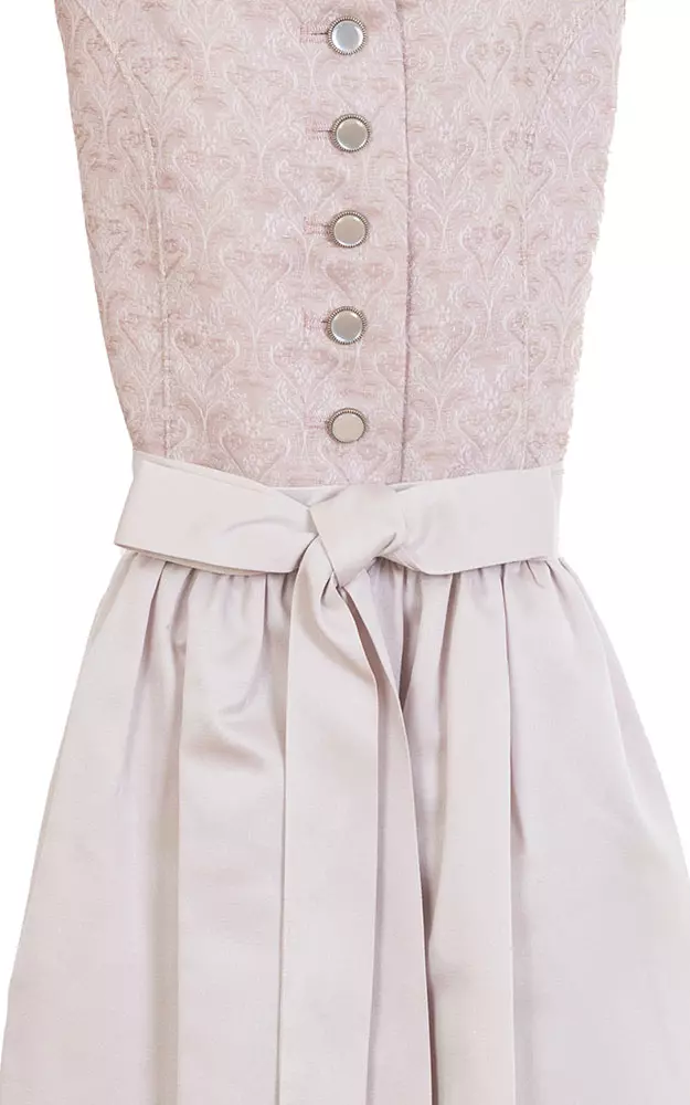 Kinderdirndl Pia 9710 mit Schürze, rose