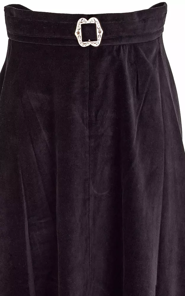 Rock Ried Samt, schwarz