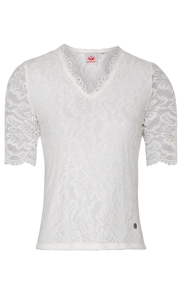 Trachtenbluse Arktis, offwhite