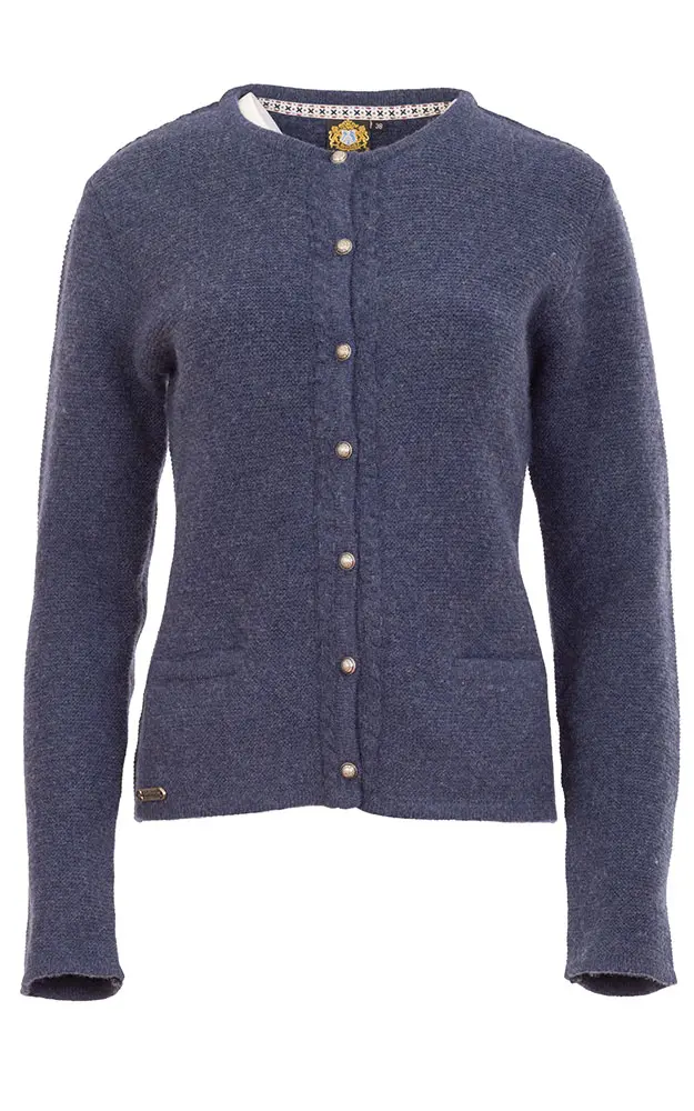 Strickjacke Finnland, blau