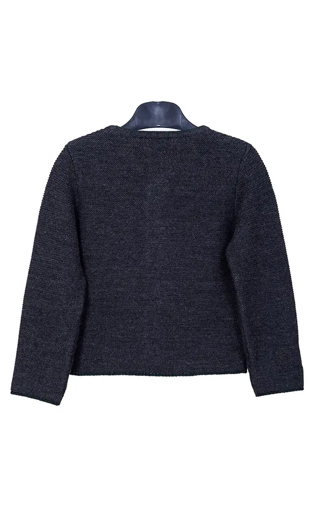 Kinder-Strickjacke Ried, anthtrazit