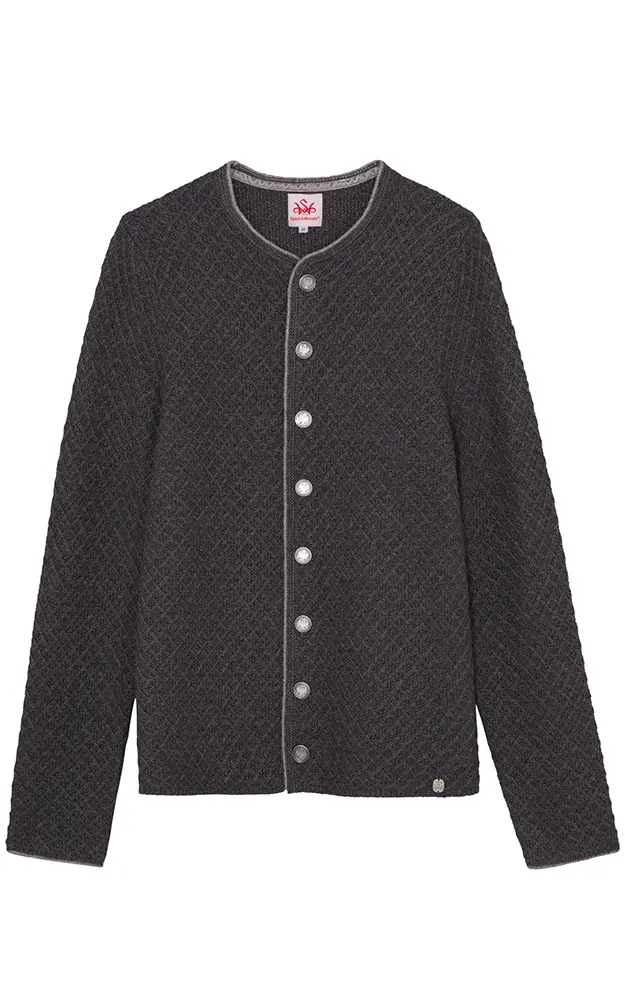 Strickjacke Greifenberg, anthrazit