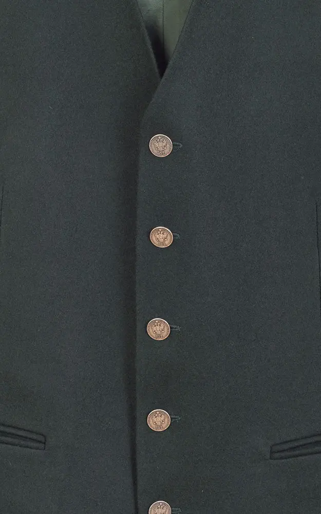 Weste Theo 2 Talerknöpfe, tanne