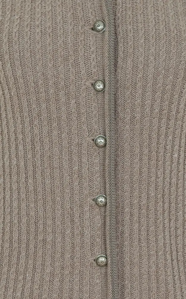 Strickjacke Wanesse, berber/taupe