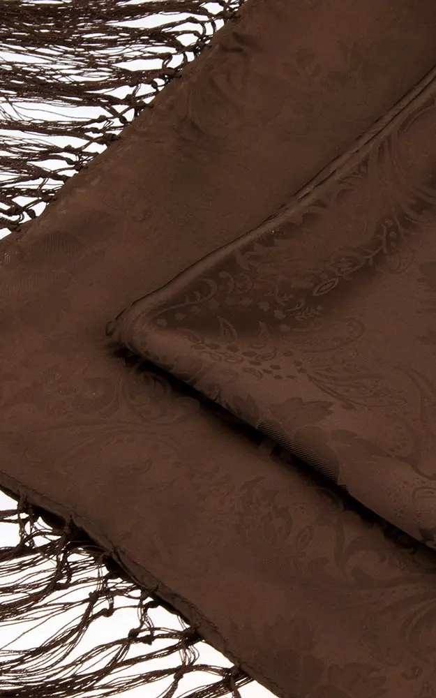 Seidentuch Nr. 14, dunkelbraun