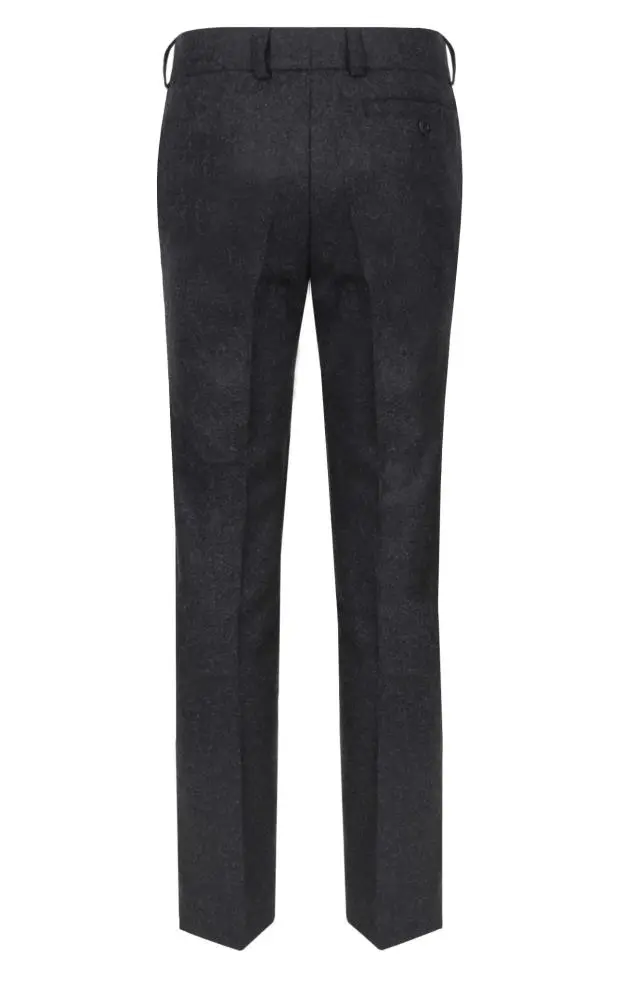 Kinder-Hose Flanell, anthrazit