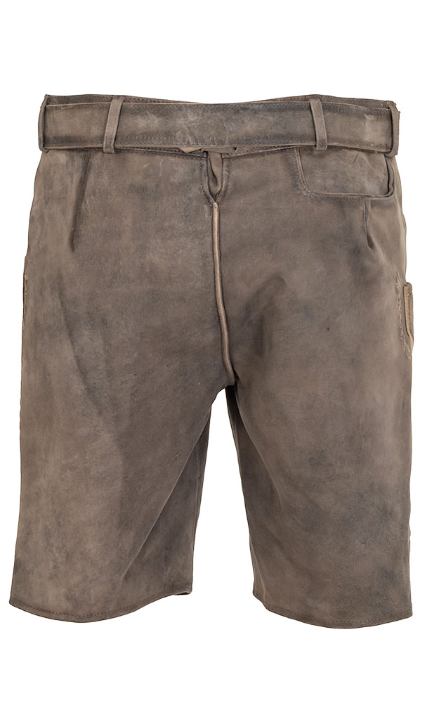 Lederhose Fuschlsee mit Gürtel, beige