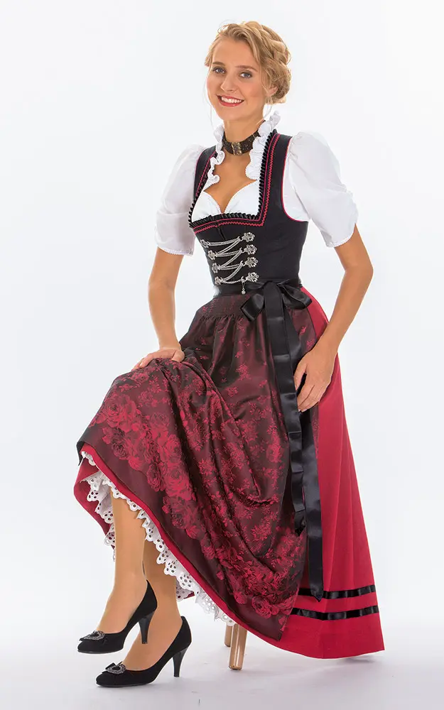 Schürze Traungau, weinrot