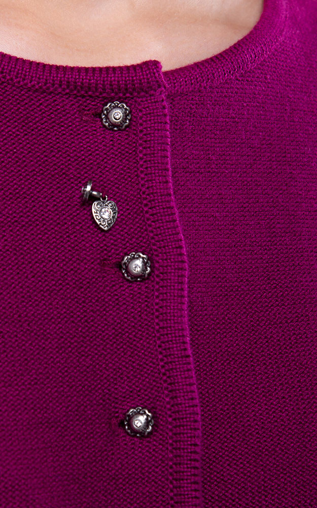 Strickjacke Tia, brombeer