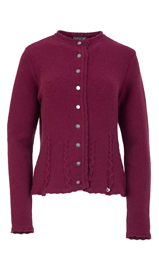 Strickjacke Hilli, weinrot
